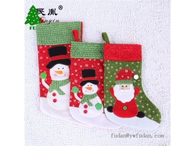 Christmas cartoon socks bag Christmas gifts socks striped Christmas socks Christmas goods
