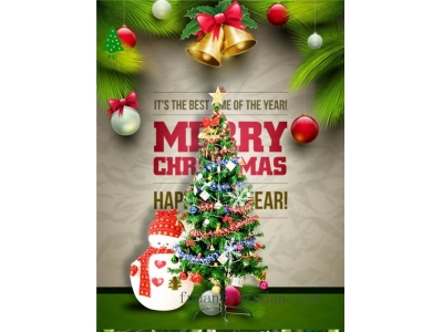 People's Yin Christmas tree package 1.5m encryption iron foot Christmas decoration products 60cm set