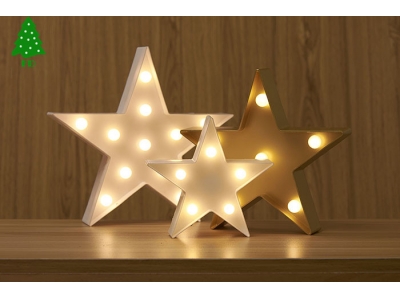 The five-pointed star shape creative lamp
