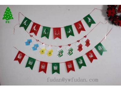 The new Christmas party dress up the party decoration party decoration flags pull banner banners