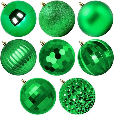 2-40cm In Bulk Christmas Plastic Balls Shiny Matte Power Shatterproof Xmas Bubble for Hanging Decor
