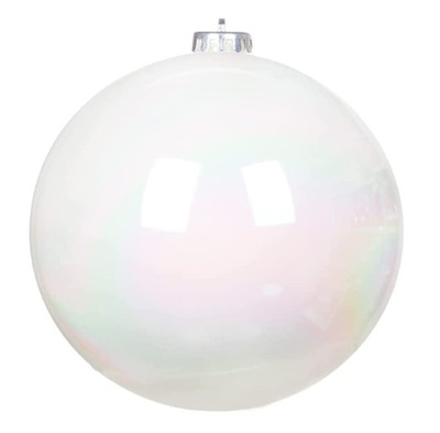 Colorful White Christmas ball colorful white PET ball Christmas tree decoration transparent color