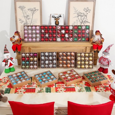 16Pcs/Set Xmas Tree Ball Pendant Christmas Decoration Shopping Mall Ceiling Window Ornament