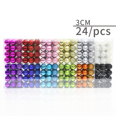 24pcs Christmas Ball Ornaments Shatterproof Christmas Ornaments Set Decorations for Xmas Tree Balls